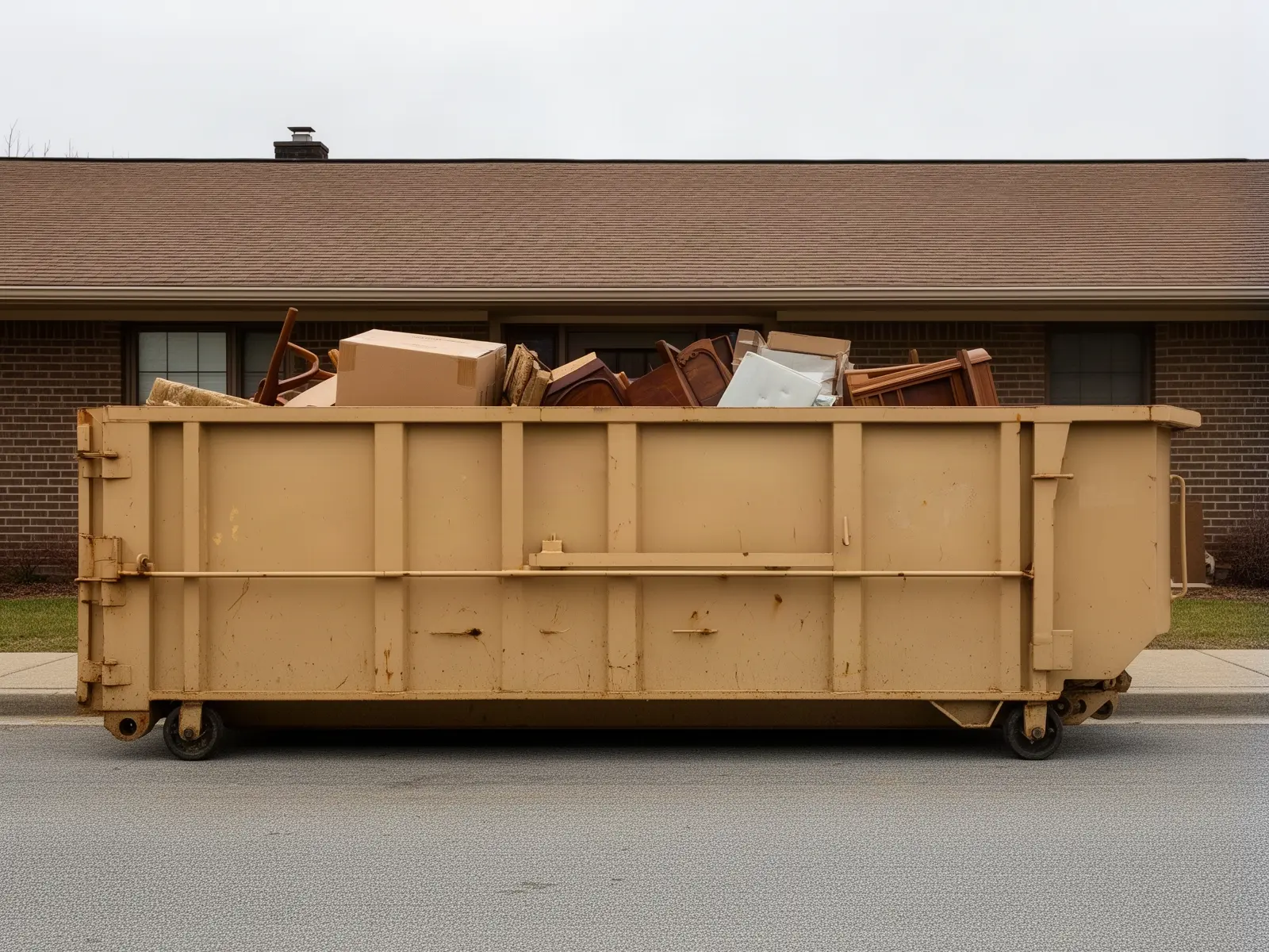 Roll-off dumpster from BA & Sons Dumpster Rental in Frisco, TX
